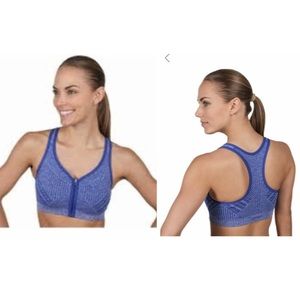 Blue jockey sports bra